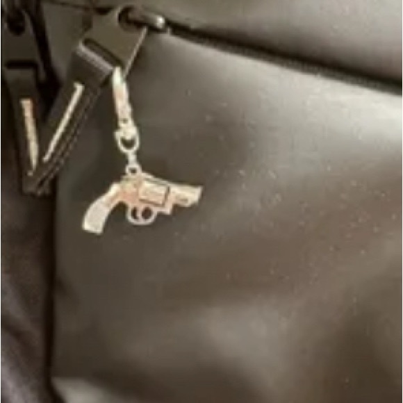 Silver Gun and Brass Knuckles Charms - Picture 6 of 7